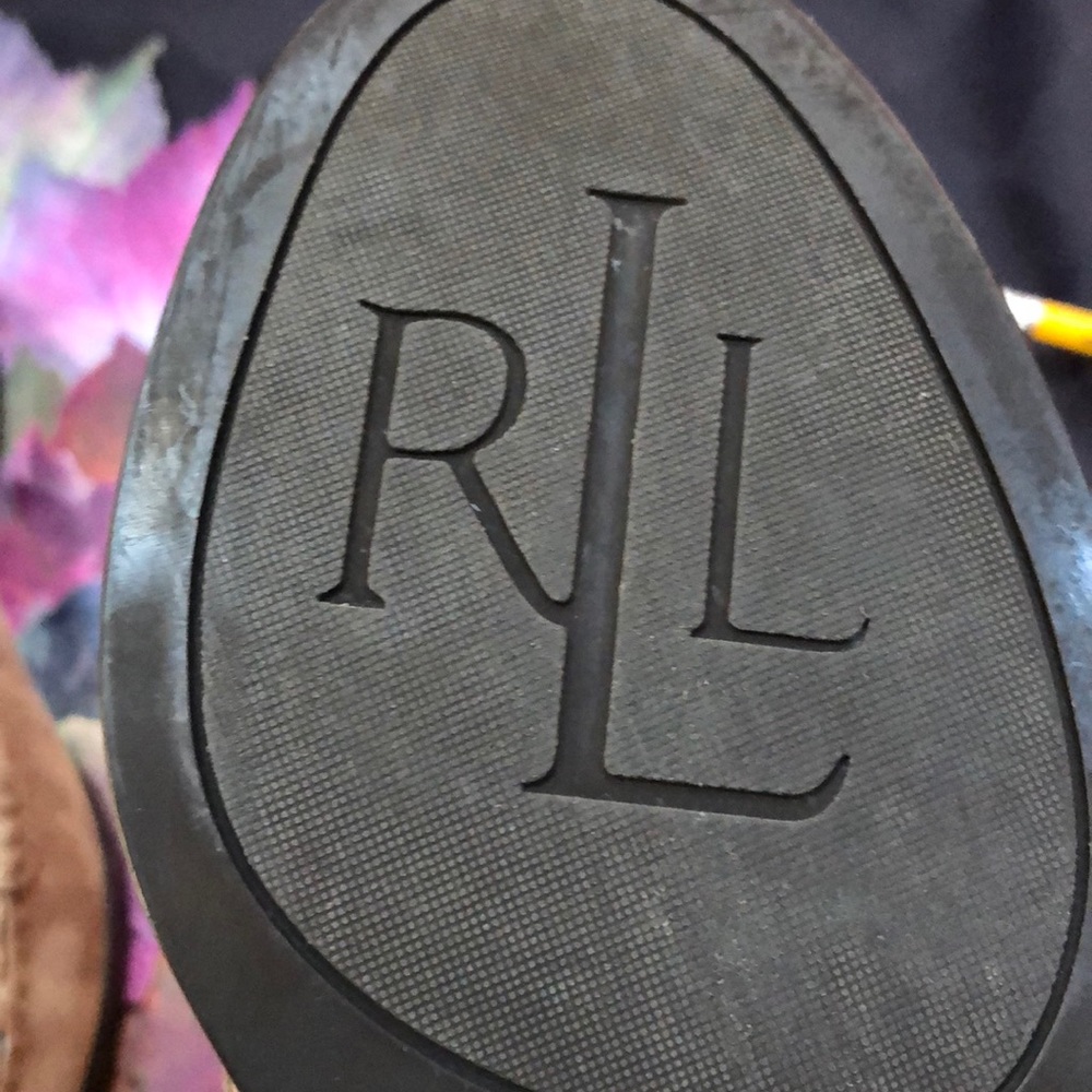 RALPH LAUREN Suede Pump Loafers - Picture 10 of 10
